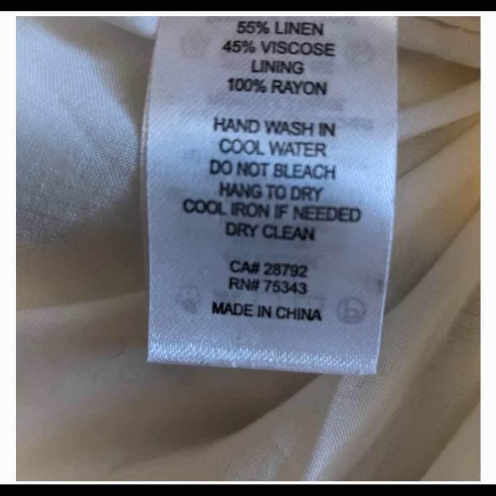 House of Harlow Linen Blend Floral Midi Dress S - Picture 5 of 13